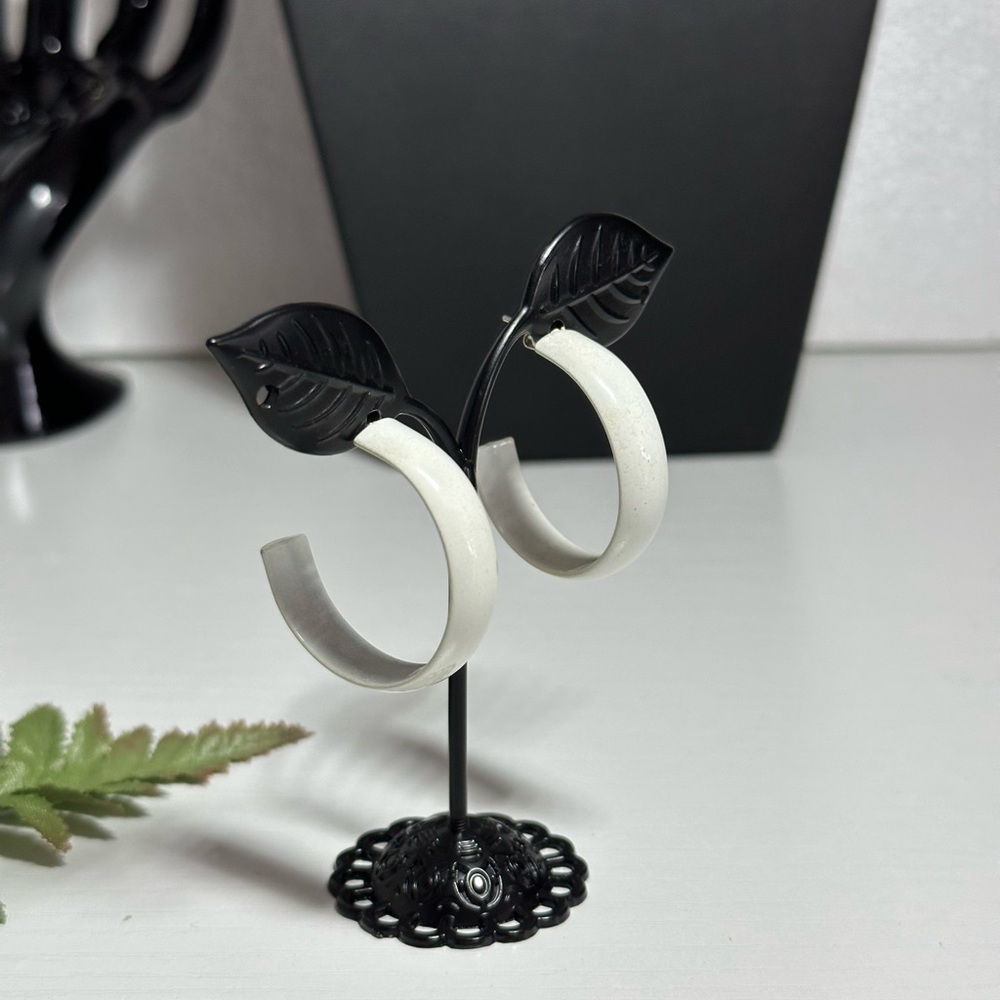 Resin Open Hoop Earring